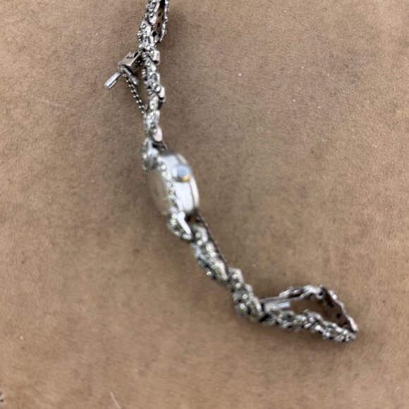 Fabulous Vintage 1920-30's Bently Ladies Wristwatch Bracelet with Marcasite Gems - Picture 6 of 8